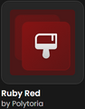 A duplicate version of the Ruby Red profile theme, discovered in Brixster's inventory.